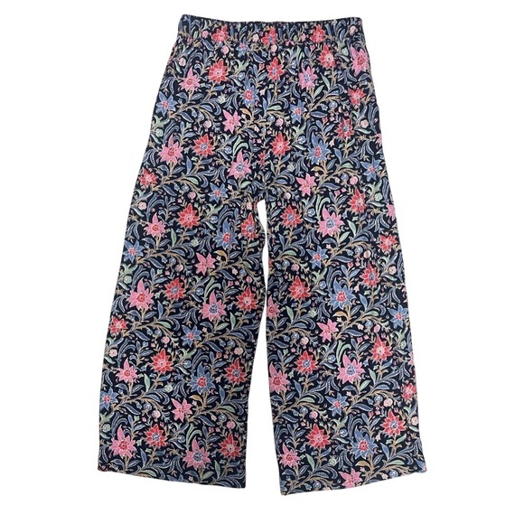 LOFT Fluid Spring Bloom Wide Leg Floral Cropped Pants Women's Small - Picture 5 of 8